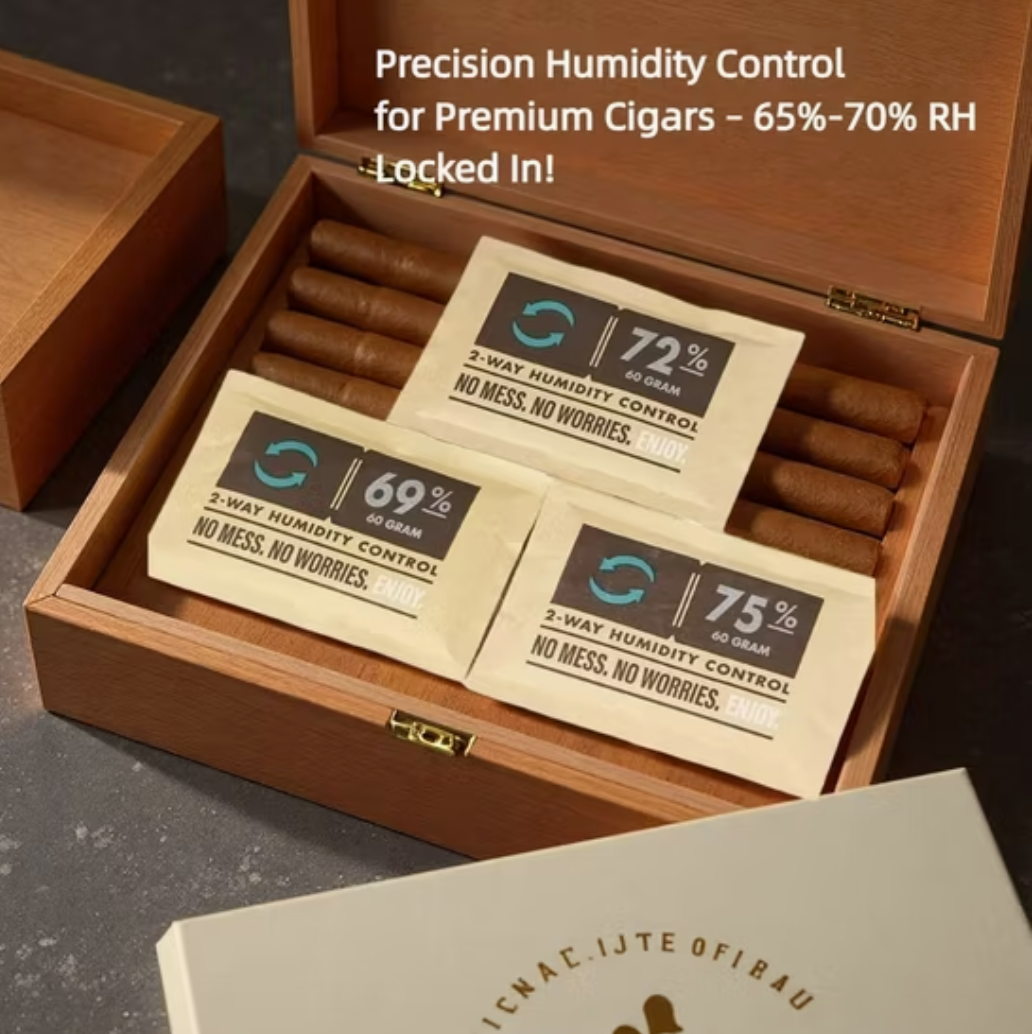 Premium Humidity Control Curing Bag Pack for Cigars